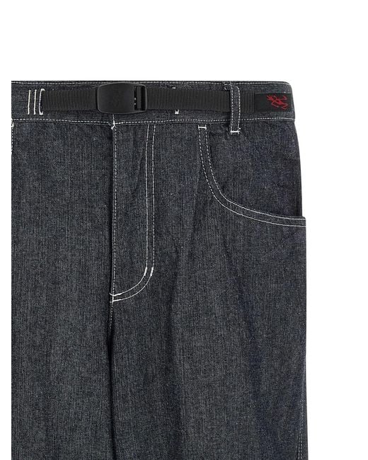 Gramicci Gray 'Japanese Chambray Double Knee' Jeans for men