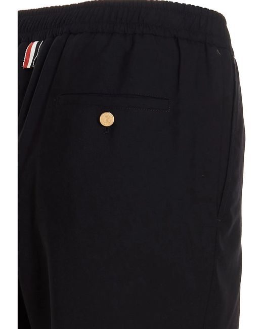 Thom Browne Black 'Bar' Trousers for men