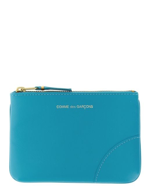 Comme des Garçons Blue Wallet 'Classic Leather Line' Card Holder