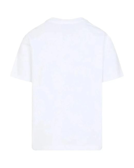 Casablanca White T-Shirt Bright Jersey for men