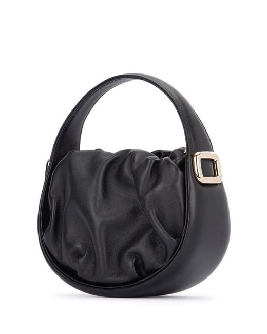 Roger Vivier Black Viv' Choc Royale Hobo Mini