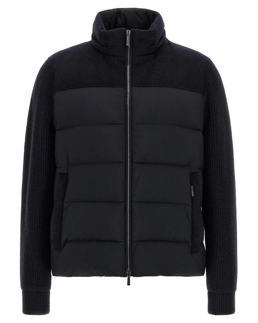 Moorer Black 'Allori' Down Jacket for men