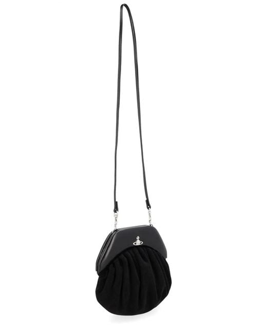 Vivienne Westwood Black Calf Leather Handbag