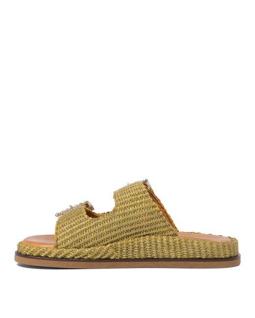 Alibi Green "Greta" Sandals