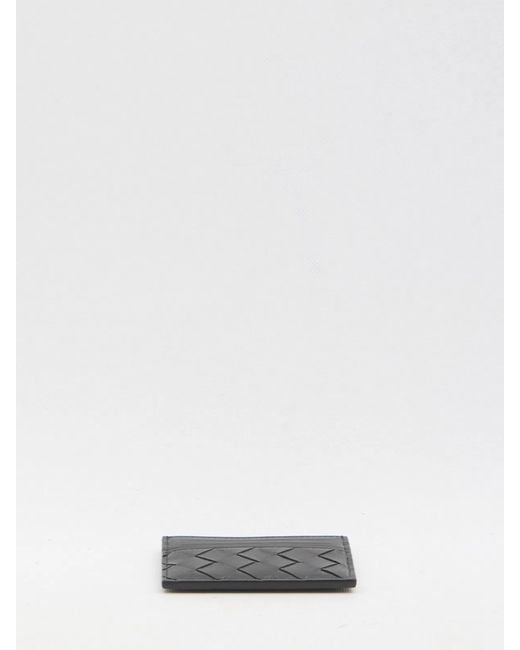 Bottega Veneta Black Leather Intrecciato Card Case