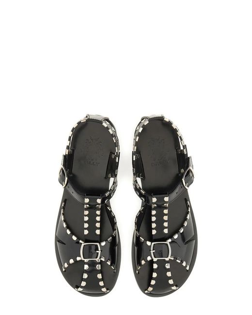 Bally Black Leather Sandals