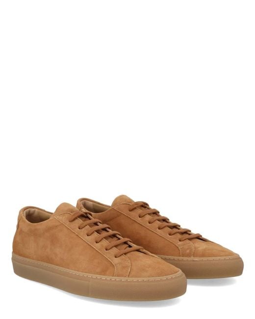 Common Projects Brown Buff Leather Sneakers for men