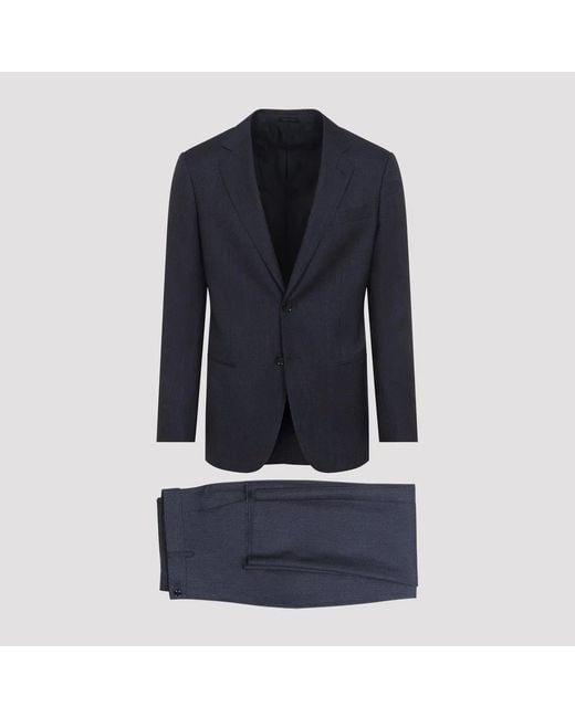 Giorgio Armani Blue Virgin Wool Suit for men