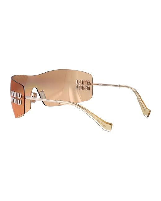 Miu Miu Natural Metal Sunglasses