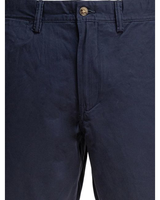 Polo Ralph Lauren Blue Cotton Elastane Shorts for men