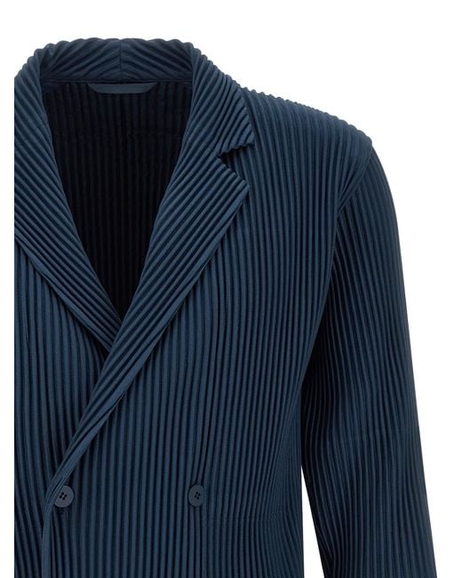 Homme Plissé Issey Miyake Blue 'Tailored Pleats 1' Blazer for men