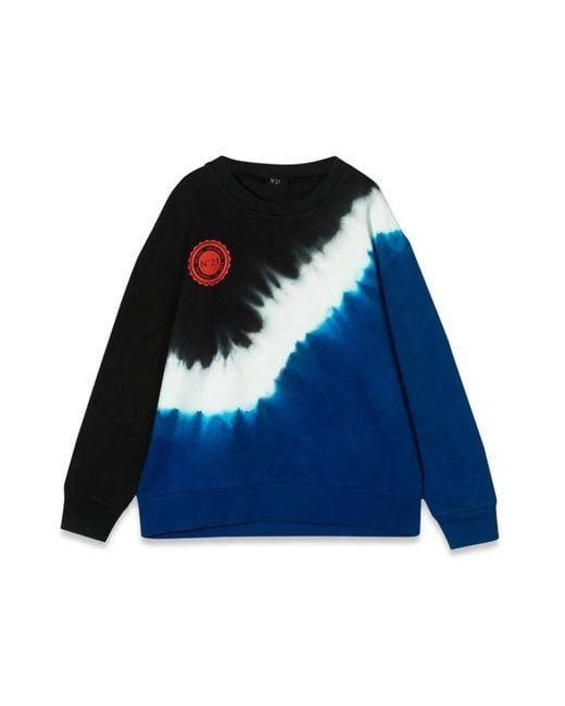 N°21 Blue Sweatshirt Over Tye & Die