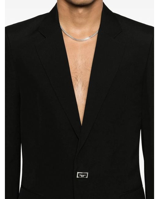 Givenchy Blue Slim Fit Wool Jacket for men