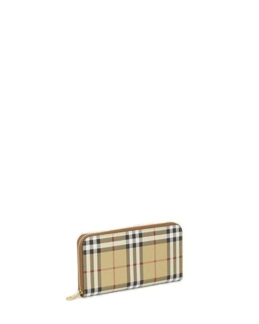 Burberry Metallic Printed Canvas Wallet