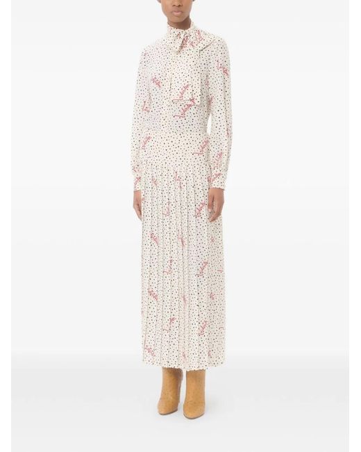 Valentino Natural Printed Silk Shirt