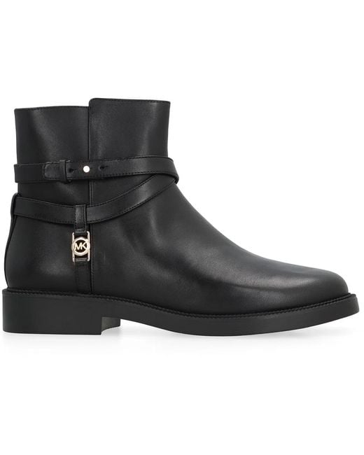 MICHAEL Michael Kors Black Abigail Flat Bootie