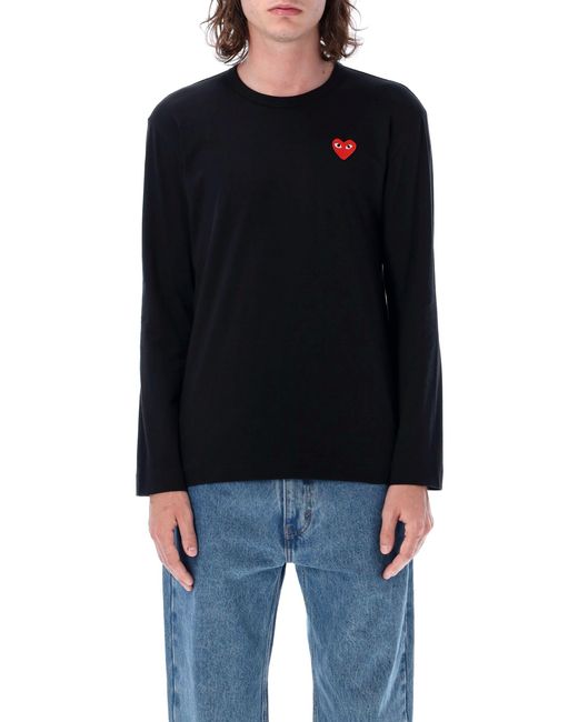 COMME DES GARÇONS PLAY Black Heart Long-Sleeve T-Shirt