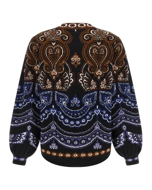 Farm Rio Blue 'Nicole' Sweater