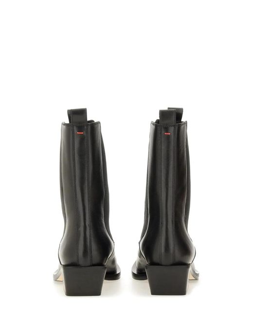 Aeyde Black Leather Boot