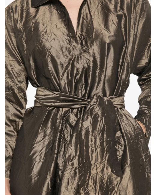 Daniela Gregis Natural Silk Midi Dress