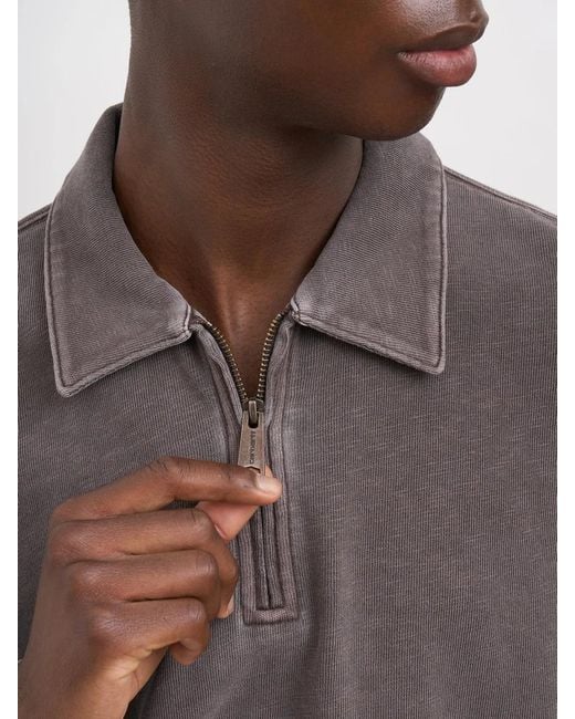 Carhartt Gray Polo Harper Cotton Jersey for men