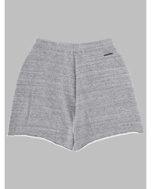 DSquared² Gray Shorts "Iconique" for men
