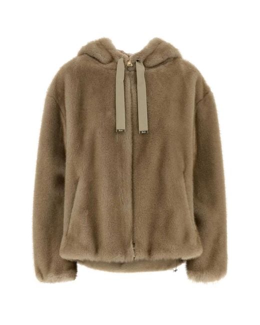 Herno Brown Ecopelliccia