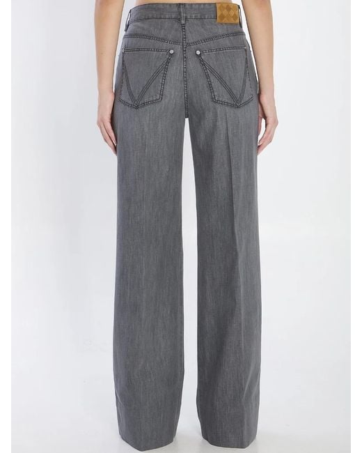 Bottega Veneta Gray Cotton Jeans
