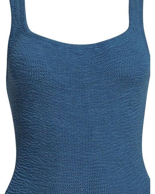 Hunza G Blue Polyamide Elastane Swimwear
