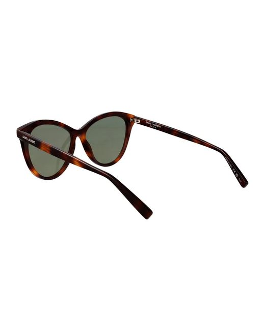 Saint Laurent Green Havana-Havana- Acetate Sunglasses