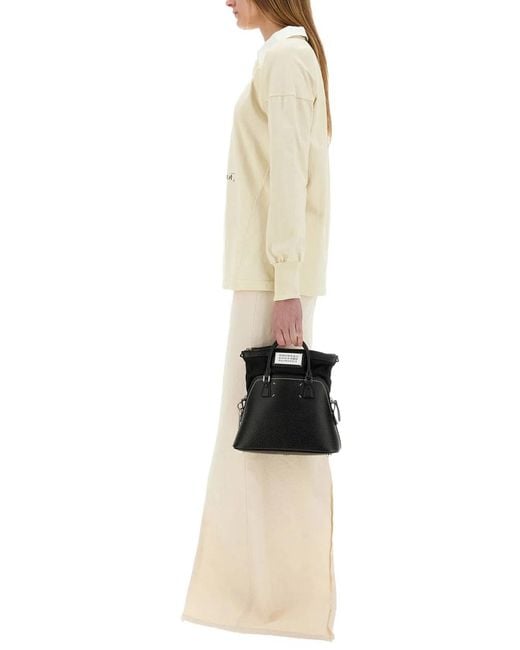 Maison Margiela Natural Polo Shirt With Print