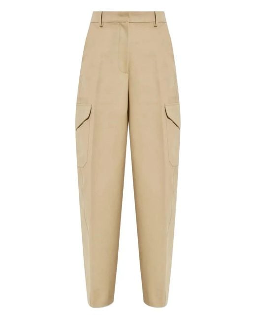 Givenchy Natural Cotton And Wool Pants