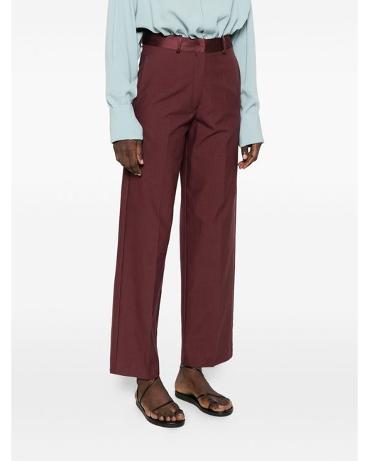 Forte_forte Purple Chic Viscose Cotton Pants