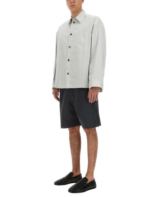 Bottega Veneta Black Cotton Shorts for men