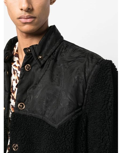 Versace Black Silhouette Baroque Jacket for men