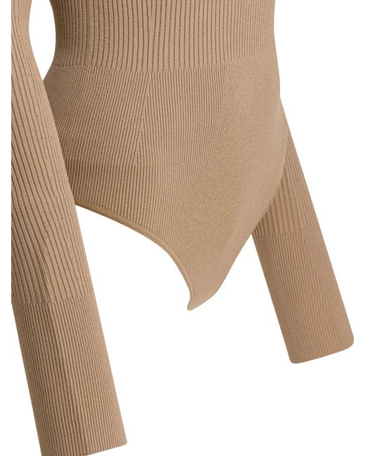 Alaïa Natural Alaia Body Off-Shoulder