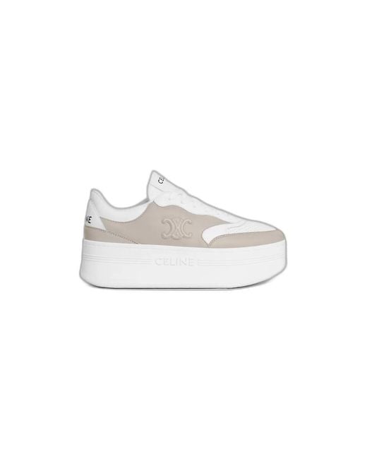 Céline White Wedge Sneaker