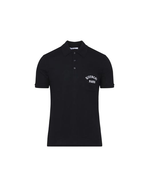 Givenchy Black Dark Cotton Polo for men