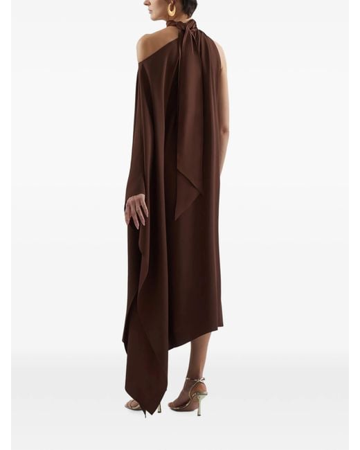Taller Marmo Brown Atlas Dress