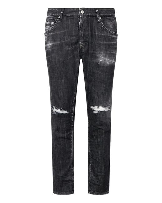 DSquared² Gray Pants 5 Pockets for men