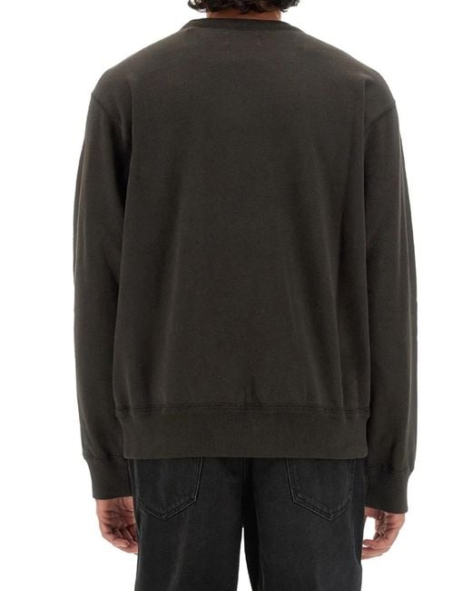 Isabel Marant Black Sweatshirt With Logo for men