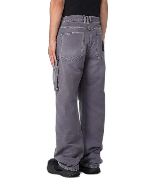 Balmain Blue Cotton Large Jeans for men