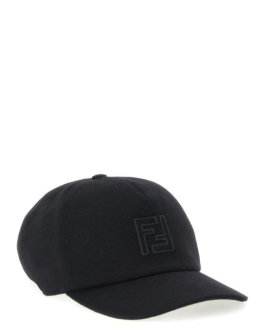 Fendi Blue Wool And Cashmere Hat