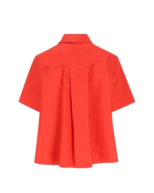 Loewe Embroidered-Logo Cape Shirt