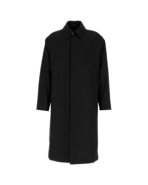 Gucci Black Wool Overcoat for men