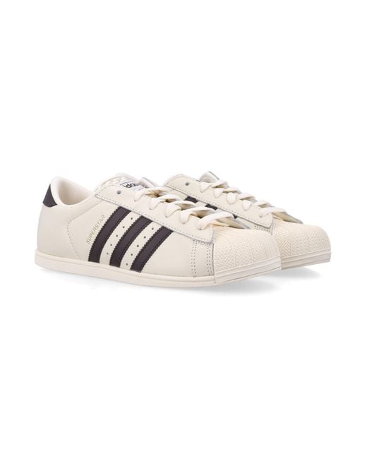 Adidas Originals White Superstar Lo Pro Sneakers