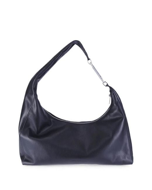 Rick Owens Blue Gemini Leather Shoulder Bag