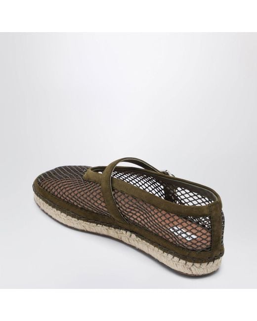 Alaïa Brown Alaia Flat Espadrilles