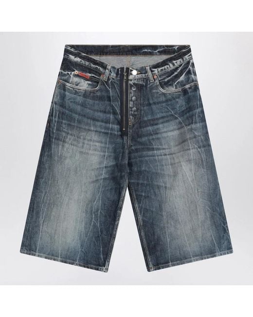 Martine Rose Blue Bermuda for men