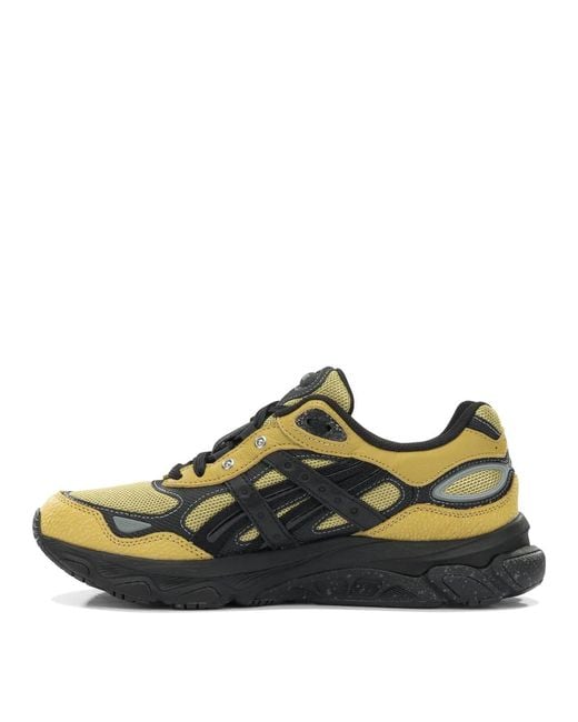 Asics Green Leather Rubber Sneakers for men